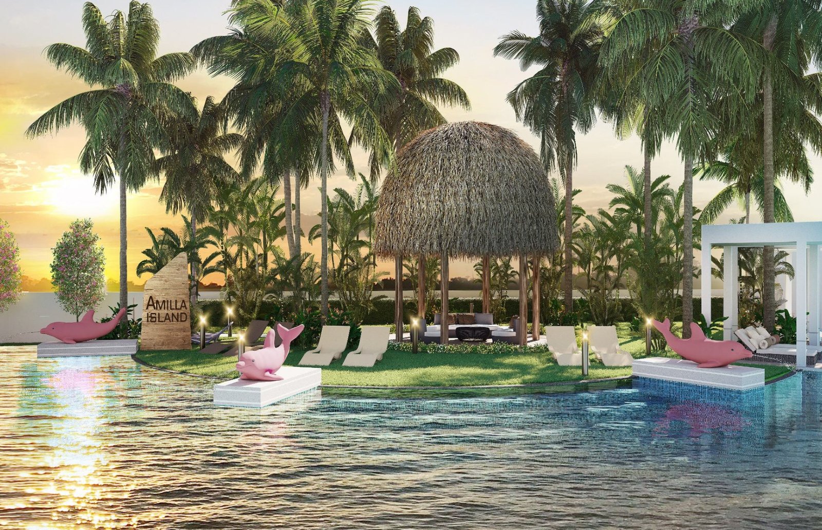 Amilla Island Huts at Maldives Residences, artist's impression