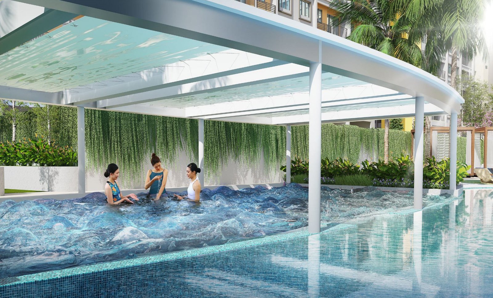 Jacuzzi at Maldives Residences, artist's impression