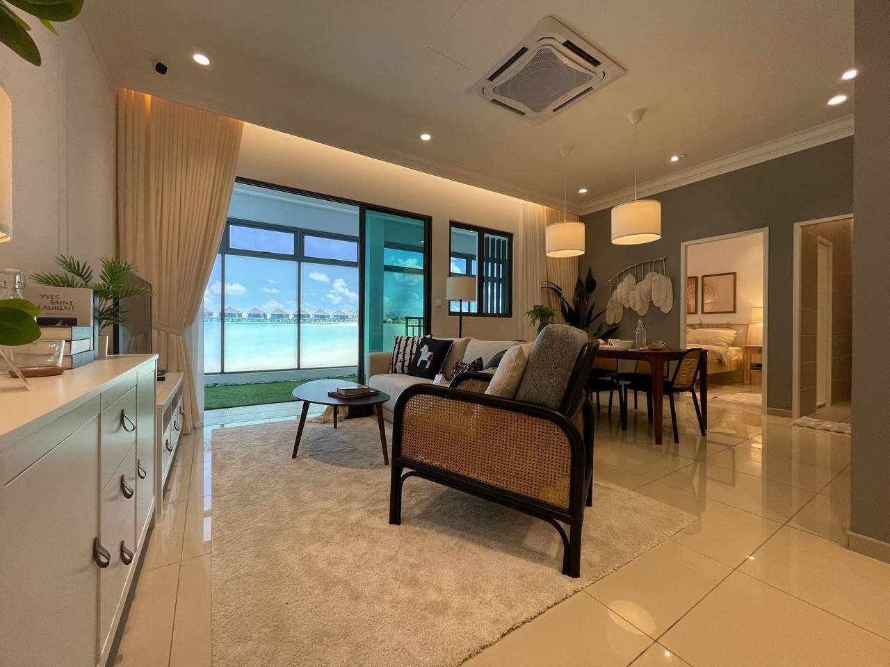 Maldives Residences show unit living room